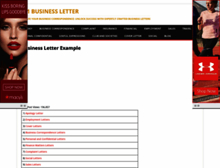 101businessletter.com screenshot