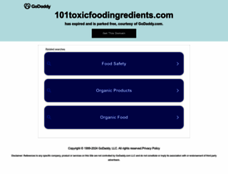 101toxicfoodingredients.com screenshot
