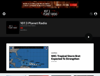 1073planetradio.iheart.com screenshot