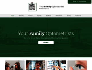 10thstreeteyecare.com screenshot