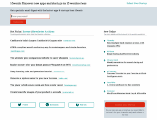 10words.io screenshot