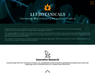 113botanicals.com screenshot