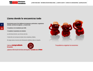11888.paginasamarillas.es screenshot