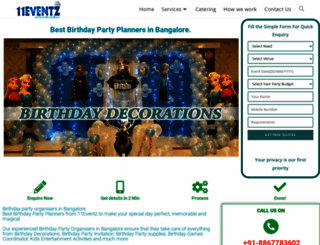 11eventz.com screenshot