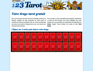 123-tarot.com screenshot