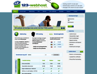 123-webhost.be screenshot
