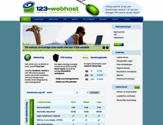 123-webhost.nl screenshot