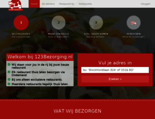 123bezorging.nl screenshot