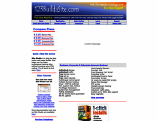 123buildasite.com screenshot