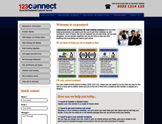 123connect.co.uk screenshot