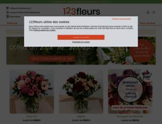 123fleurs.com screenshot