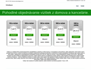 123vizitky.sk screenshot