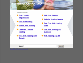 123webhosting.info screenshot