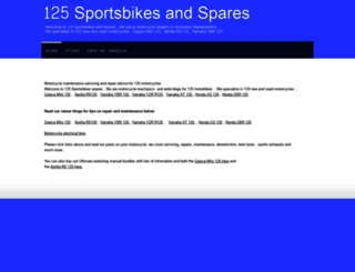 125sportsbikespares.com screenshot