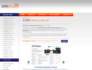 1300cellars.com.au screenshot
