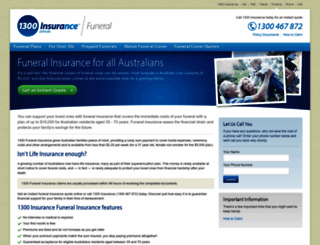 1300petinsurance.com.au screenshot