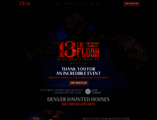 13thfloorhauntedhouse.com screenshot
