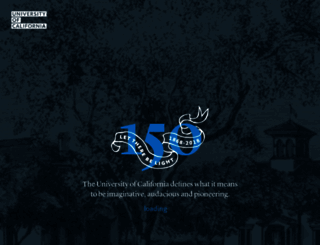 150.universityofcalifornia.edu screenshot