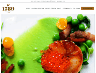 1789restaurant.com screenshot