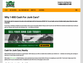 1800cashforjunkcars.com screenshot