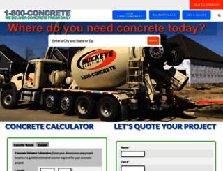 1800concrete.com screenshot