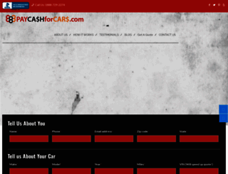 1888paycashforcars.com screenshot