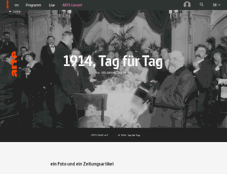 1914tagfuertag.arte.tv screenshot