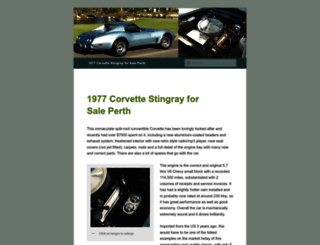 1977corvettestingray.wordpress.com screenshot