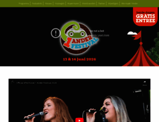 1anderfestival.nl screenshot