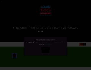 1bignightoutstpatricksdaybarcrawls.designmynight.com screenshot