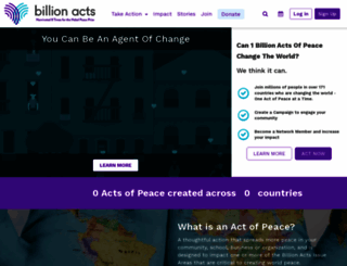 1billionacts.org screenshot