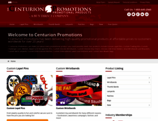 1centurionpromotions.com screenshot