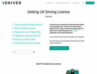 1driver.co.uk screenshot