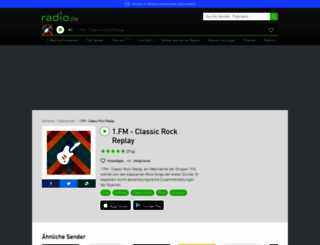 1fmclassicrock.radio.de screenshot