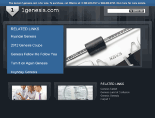 1genesis.com screenshot
