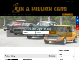 1inamillioncars.com screenshot