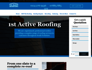 1stactiveroofing.com screenshot