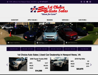 1stchoiceusedcars.com screenshot