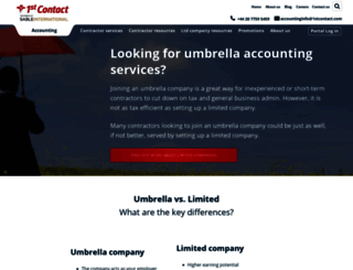 1stcontact-umbrella.com screenshot