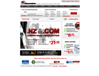 1stdomains.net.nz screenshot