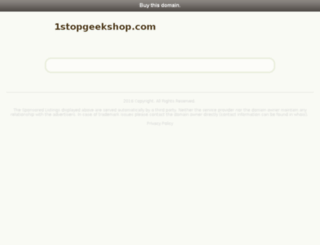 1stopgeekshop.com screenshot