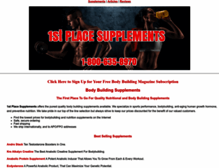 1stplace-supplements.com screenshot