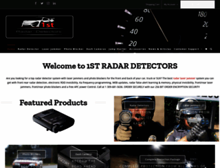 1stradardetectors.com screenshot