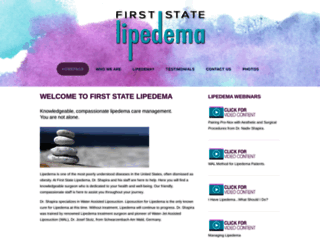 1ststatelipedema.com screenshot