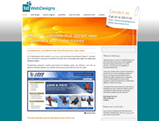 1stwebdesigns.com screenshot