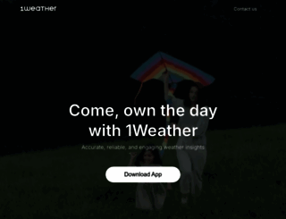 1weatherapp.com screenshot