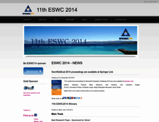 2014.eswc-conferences.org screenshot