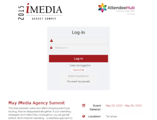2015imediaagency.attendeehub.com screenshot