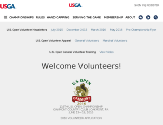 2016volunteers.usga.org screenshot