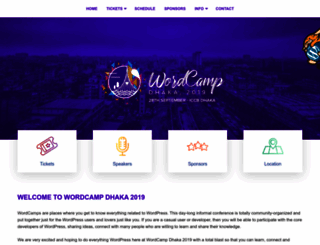 2019.dhaka.wordcamp.org screenshot